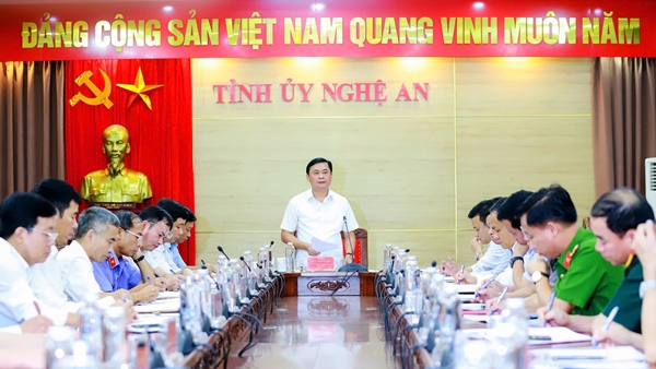 Hội nghị giao ban công tác nội chính tháng 7 tỉnh Nghệ An