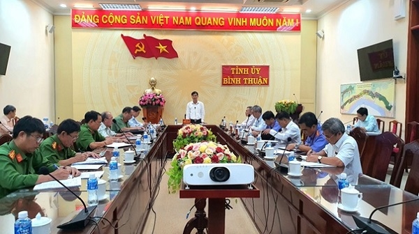 Một Phiên họp của Ban Chỉ đạo phòng, chống tham nhũng, tiêu cực tỉnh Bình Thuận