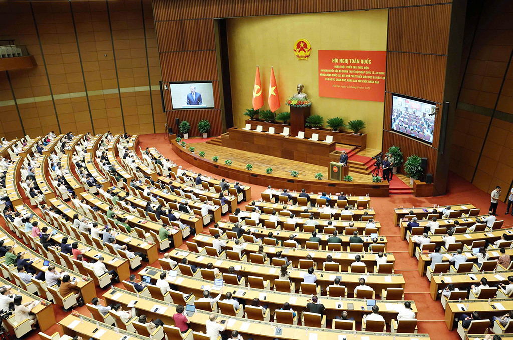 Quang cảnh Hội nghị tại tòa Nhà Quốc hội