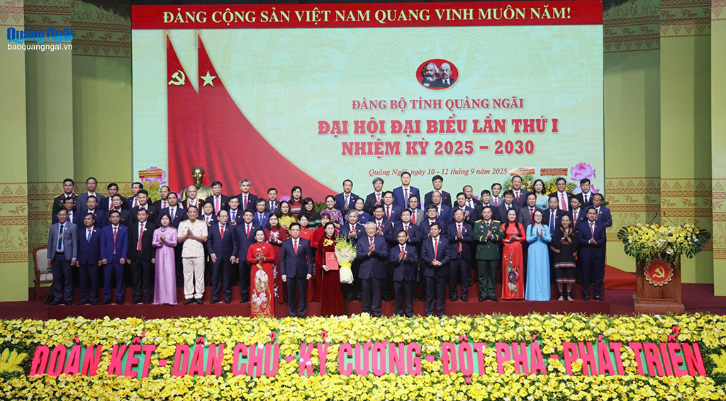 Ban Chấp hành Đảng bộ tỉnh Quảng Ngãi, nhiệm kỳ 2025-2030