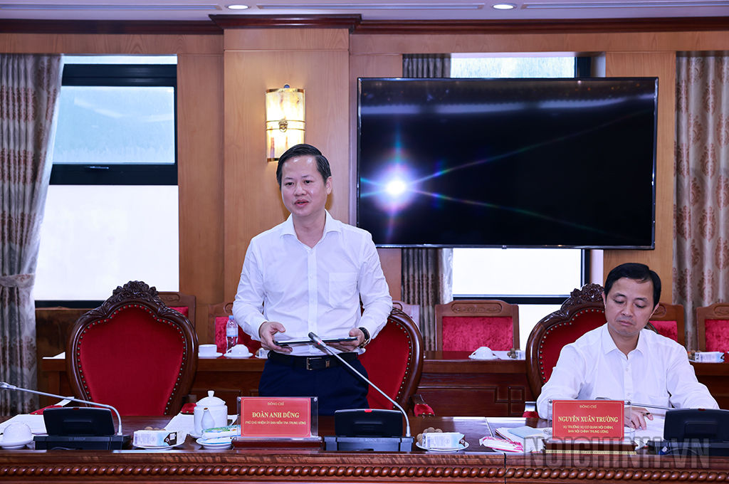 Đồng chí Đoàn Anh Dũng, Phó Chủ nhiệm Ủy ban kiểm tra Trung ương