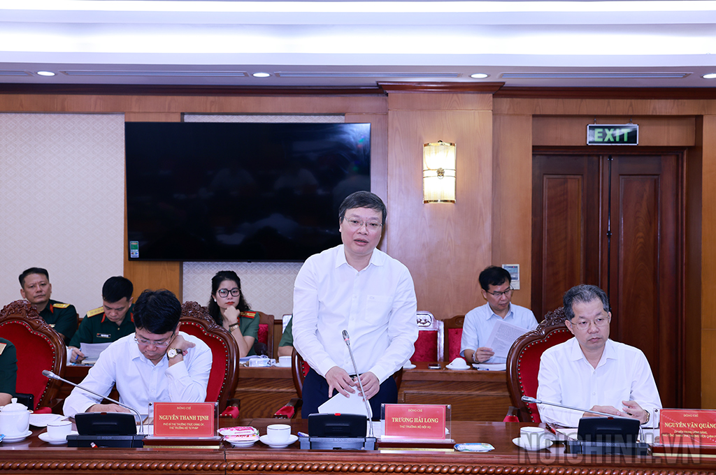 Đồng chí Trương Hải Long, Thứ trưởng Bộ Nội vụ