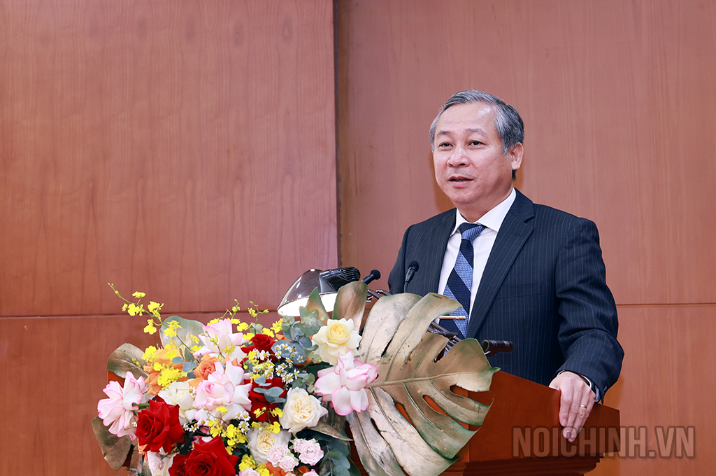 Đồng chí Nguyễn Cảnh Lam, Vụ trưởng Vụ Theo dõi công tác phòng, chống tham nhũng, lãng phí, tiêu cực, Ban Nội chính Trung ương