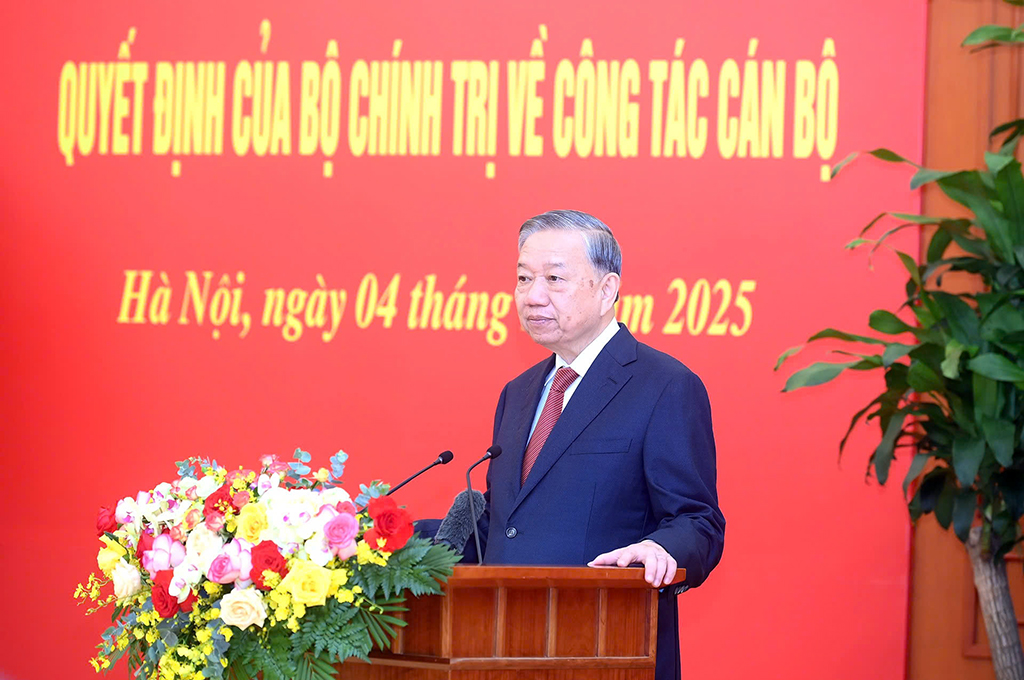 Đồng chí Tổng Bí thư Tô Lâm phát biểu tại buổi Lễ