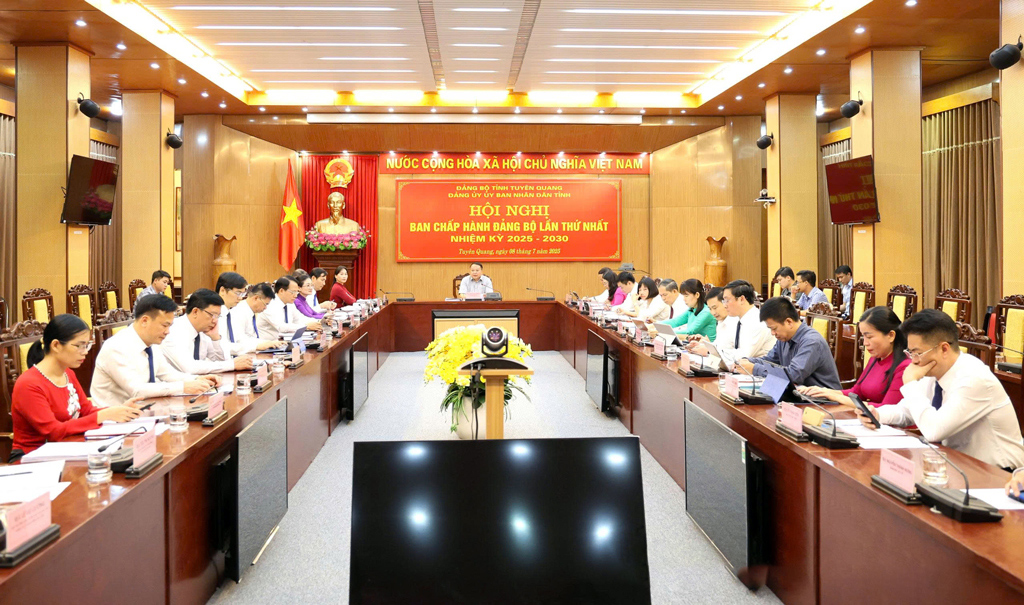 Một Hội nghị của Đảng ủy UBND tỉnh Tuyên Quang