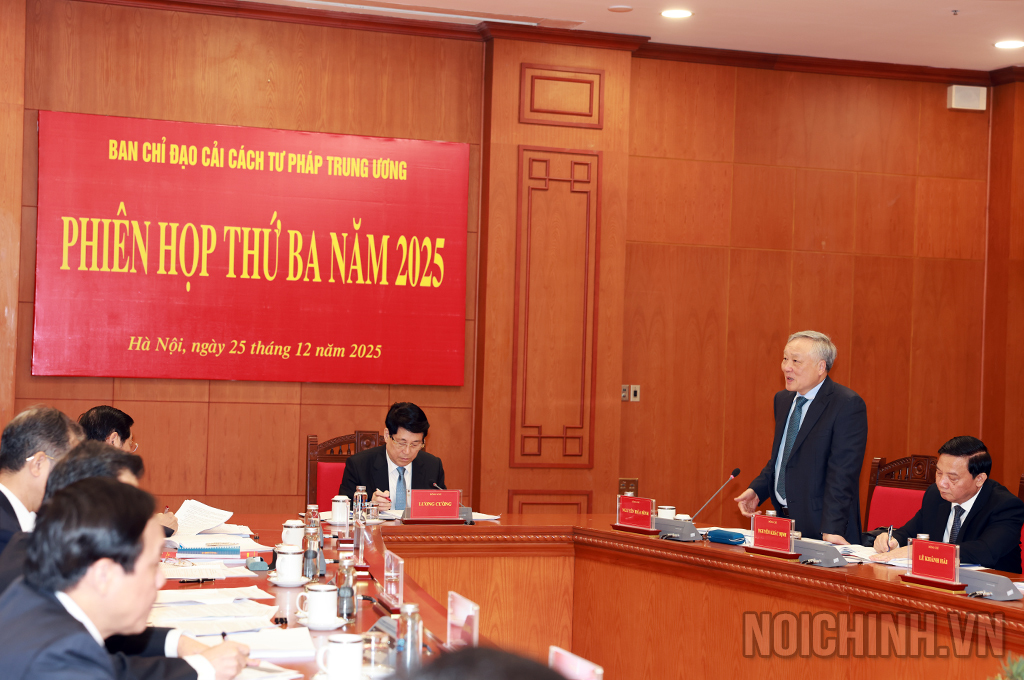 Đồng chí Nguyễn Hòa Bình, Ủy viên Bộ Chính trị, Phó Thủ tướng Thường trực Chính phủ, Phó Trưởng Ban Chỉ đạo