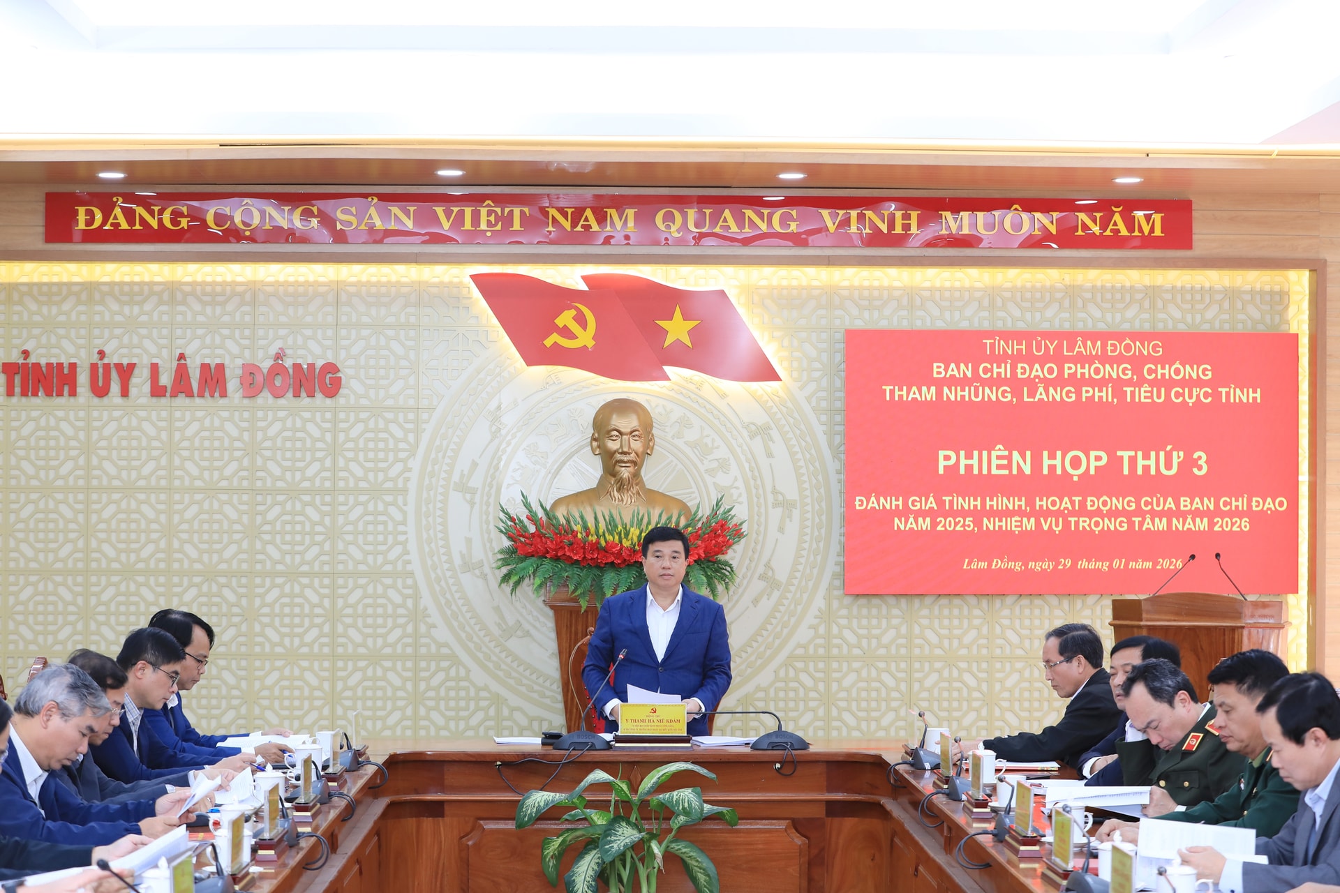 Phiên họp thứ 3 Ban Chỉ đạo phòng, chống tham nhũng, lãng phí, tiêu cực tỉnh Lâm Đồng 