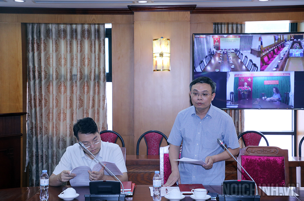 Đồng chí Nguyễn Văn Trường, Vụ trưởng Vụ Nghiên cứu tổng hợp