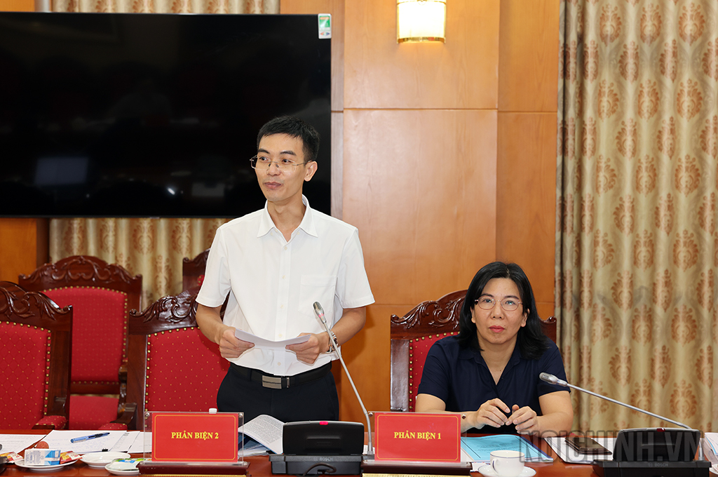 Thạc sĩ Nguyễn Văn Dũng, Chuyên viên chính Vụ Pháp luật, Ban Nội chính Trung ương, phản biện 2 phát biểu