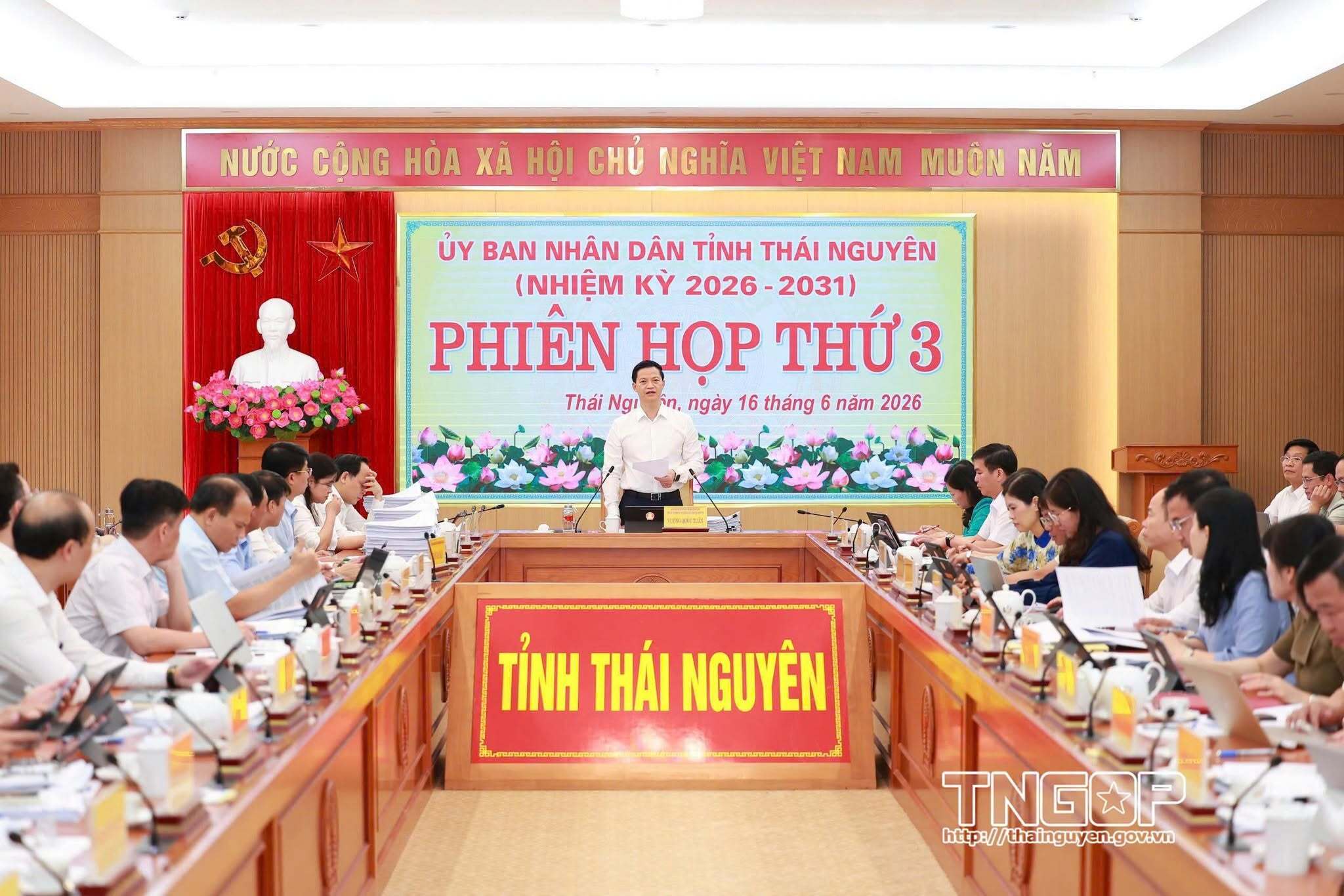 Một Phiên họp của Ủy ban nhân dân tỉnh Thái Nguyên