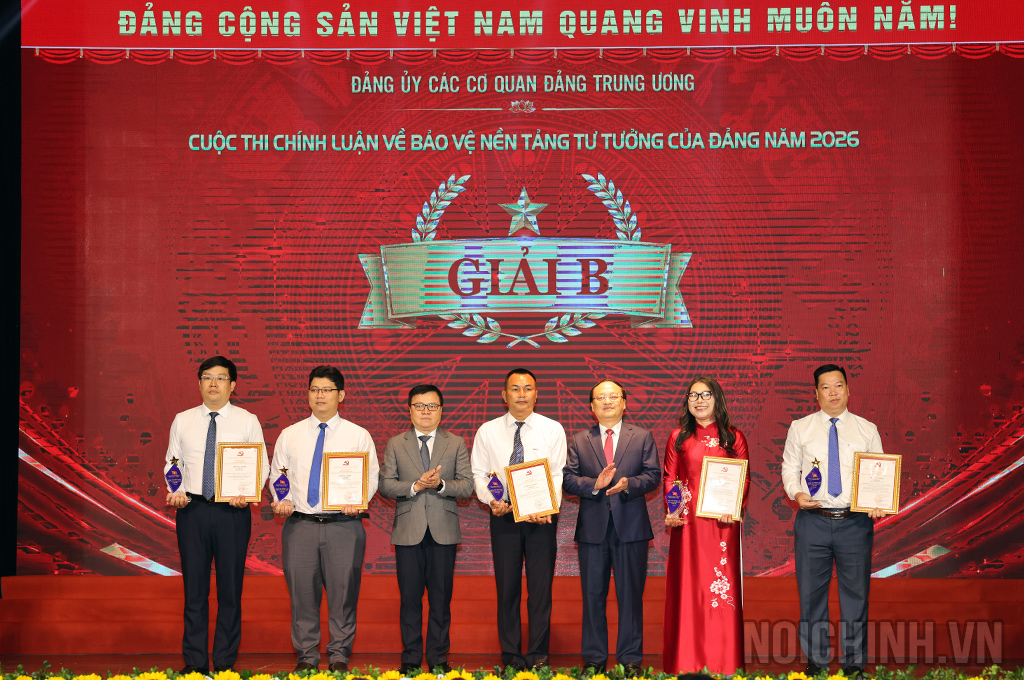Các tác giả, nhóm tác giả nhận giải B Cuộc thi