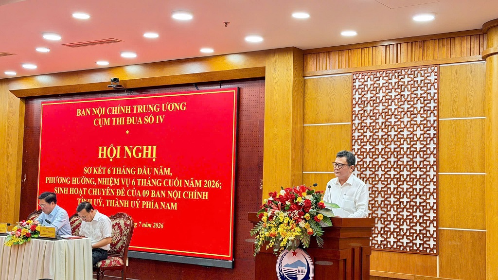 Đồng chí Trương Nhật Quang, Ủy viên Ban Thường vụ Tỉnh ủy, Trưởng Ban Nội chính Tỉnh ủy Tây Ninh phát biểu