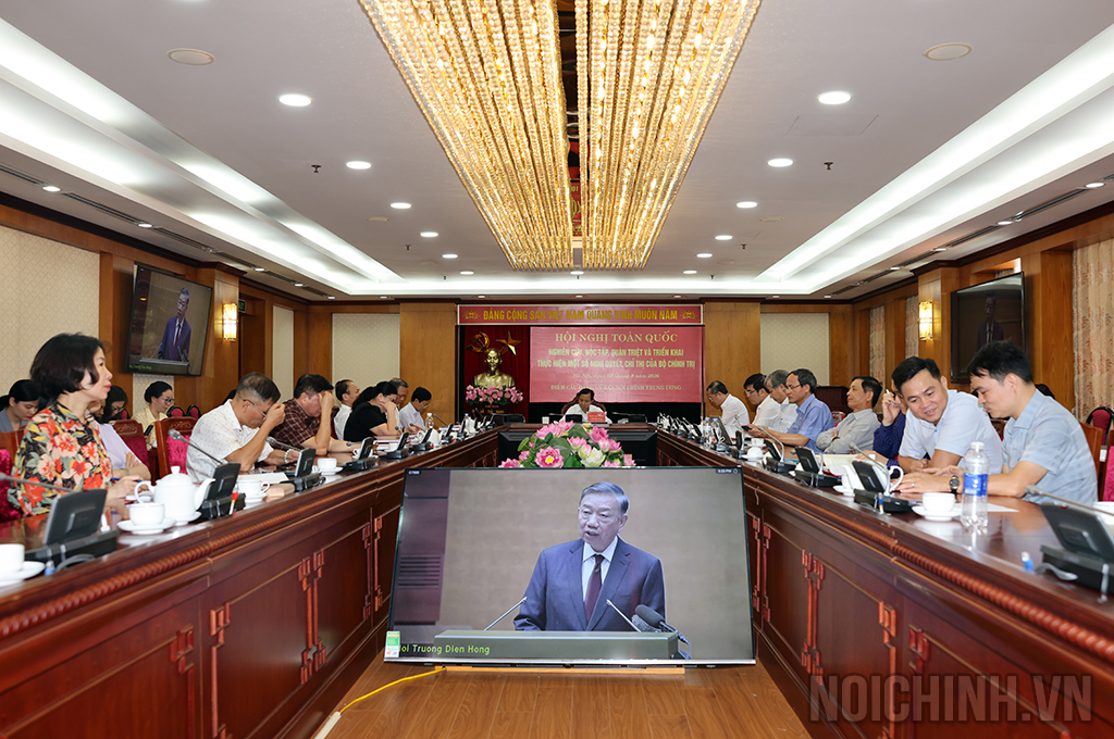 Ban Nội chính Trung ương dự Hội nghị toàn quốc nghiên cứu, học tập, quán triệt và triển khai thực hiện một số Nghị quyết, Chỉ thị của Bộ Chính trị